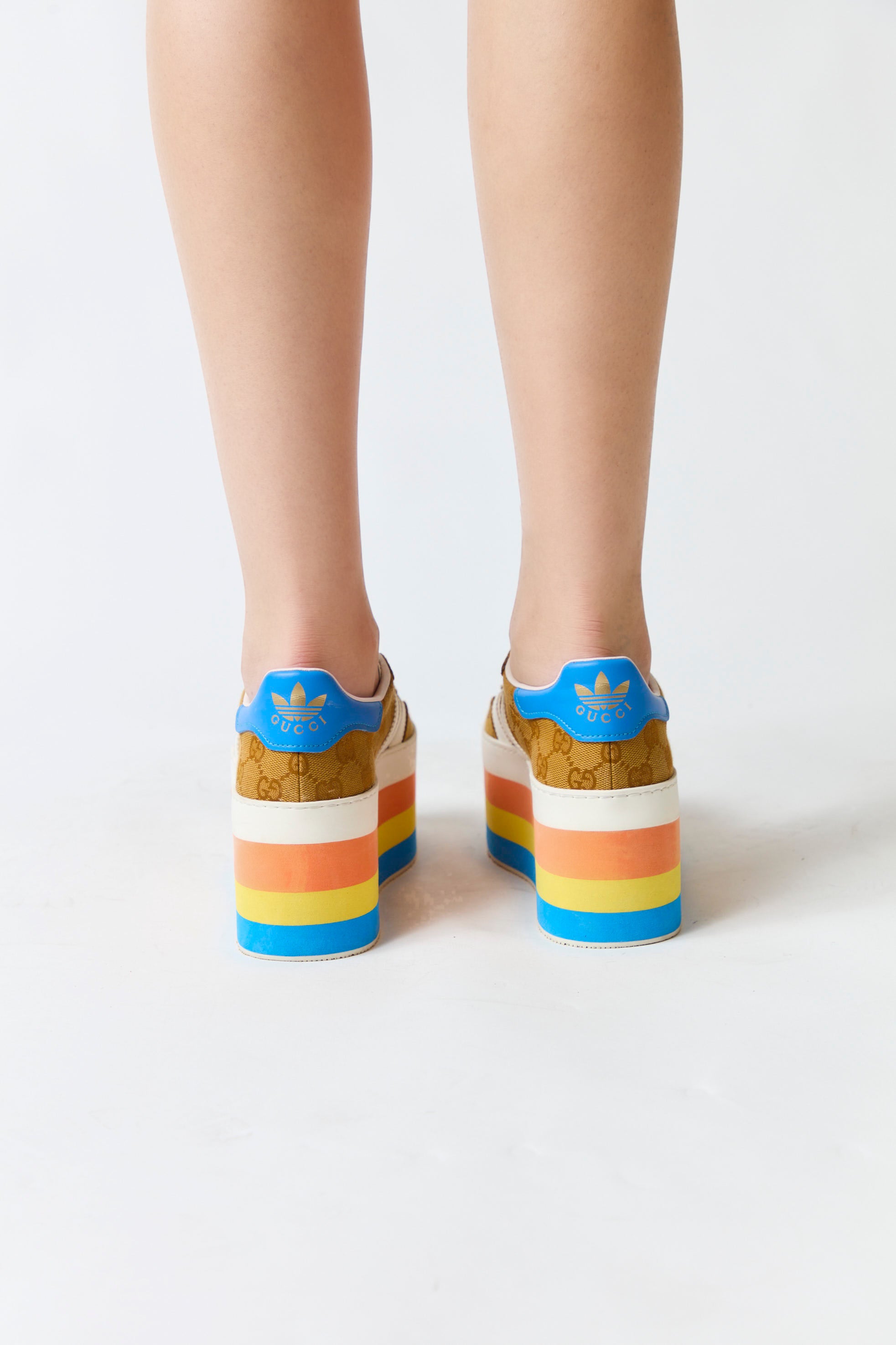 Zapatillas | Adidas x Gucci Gazelle Original GG Multicolor con plataforma