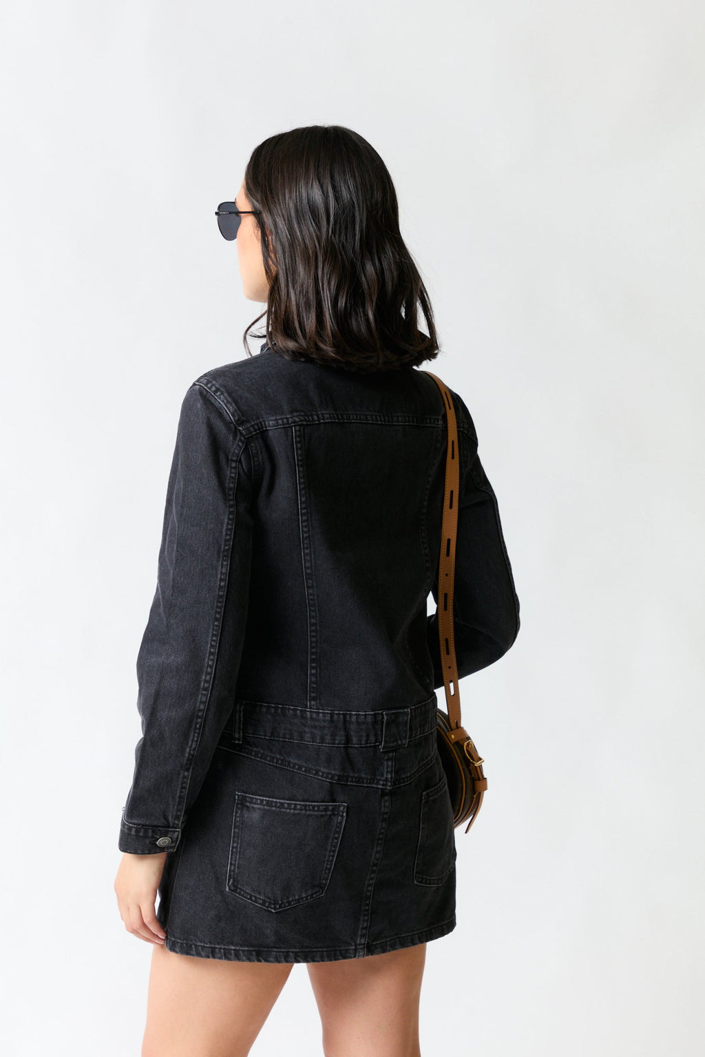 Vestido denim negro | Zara