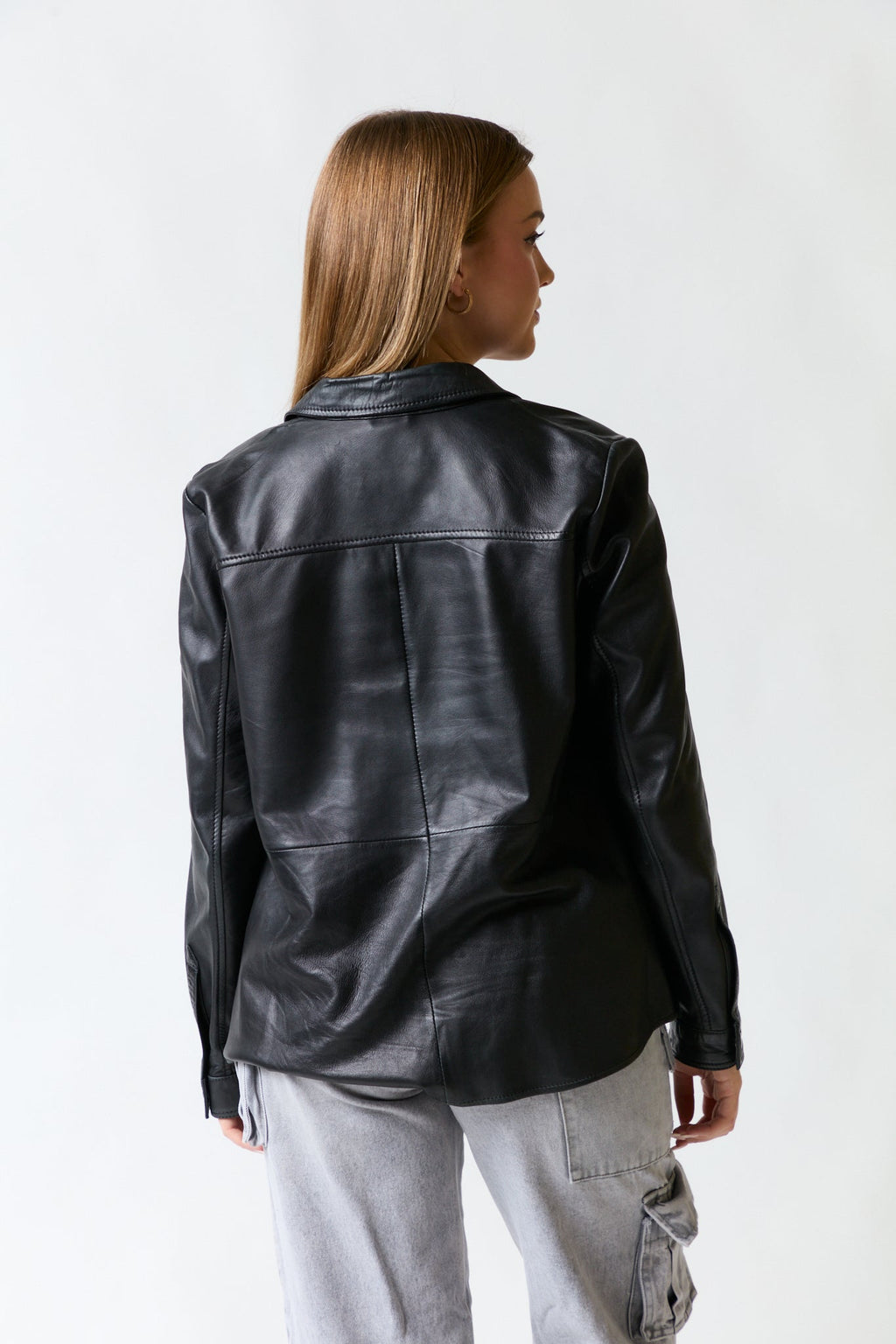 Camisa cuero negro | Cortefiel