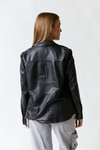 Camisa cuero negro | Cortefiel