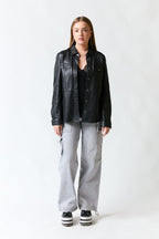 Camisa cuero negro | Cortefiel