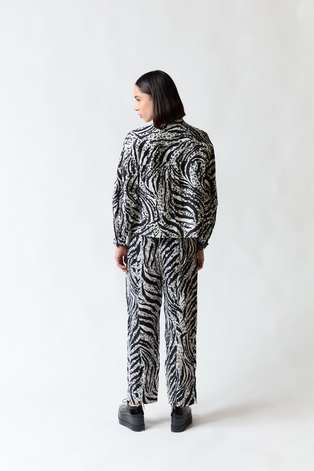 Camisa negro con blanco | Bimba y Lola