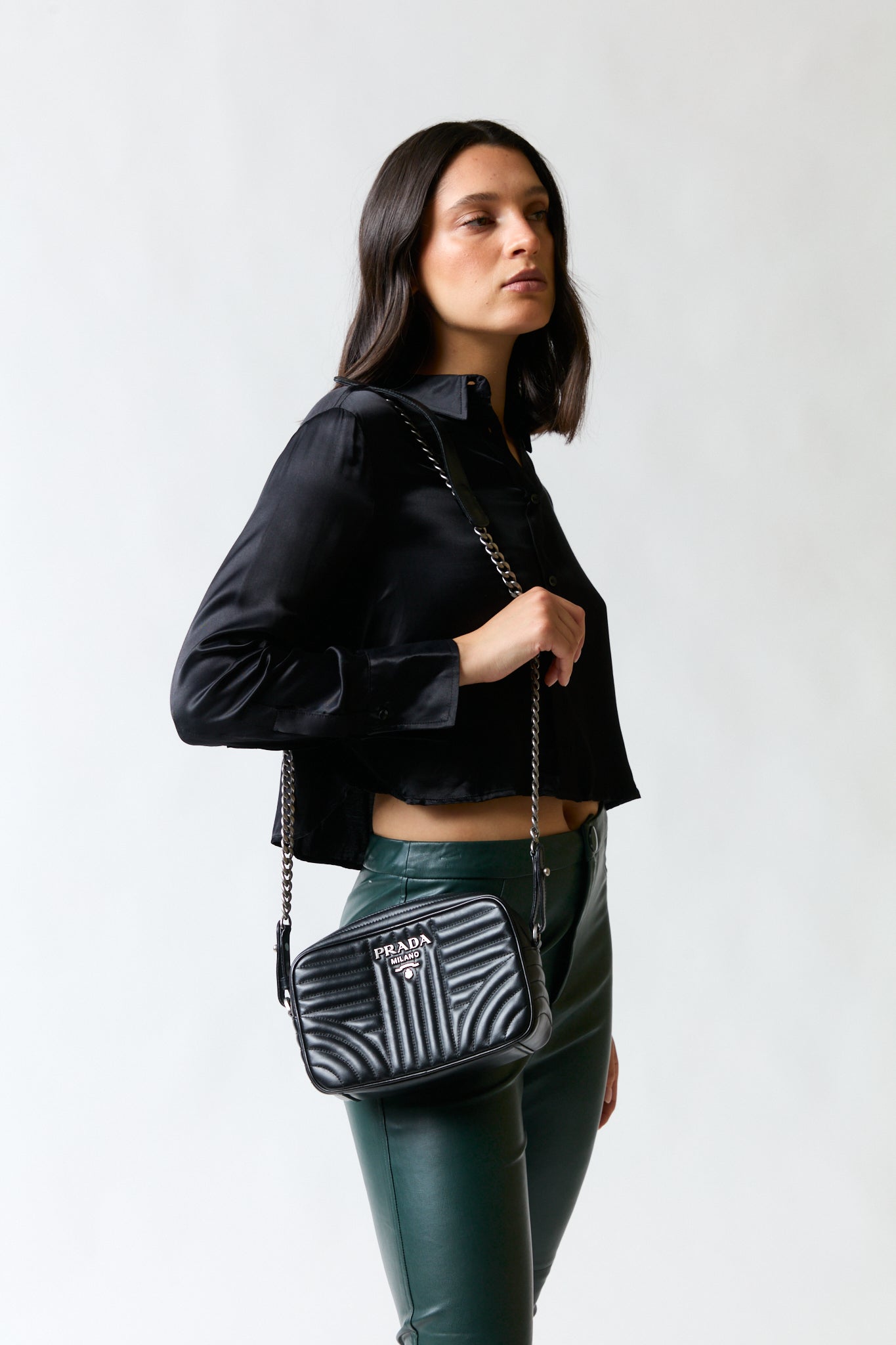 Camisa seda negra | Zara