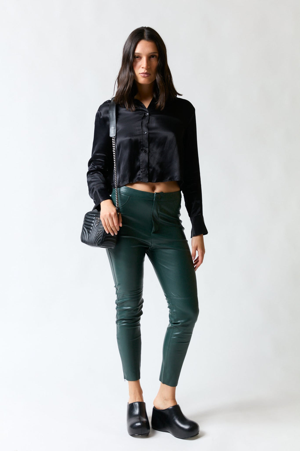 Camisa seda negra | Zara