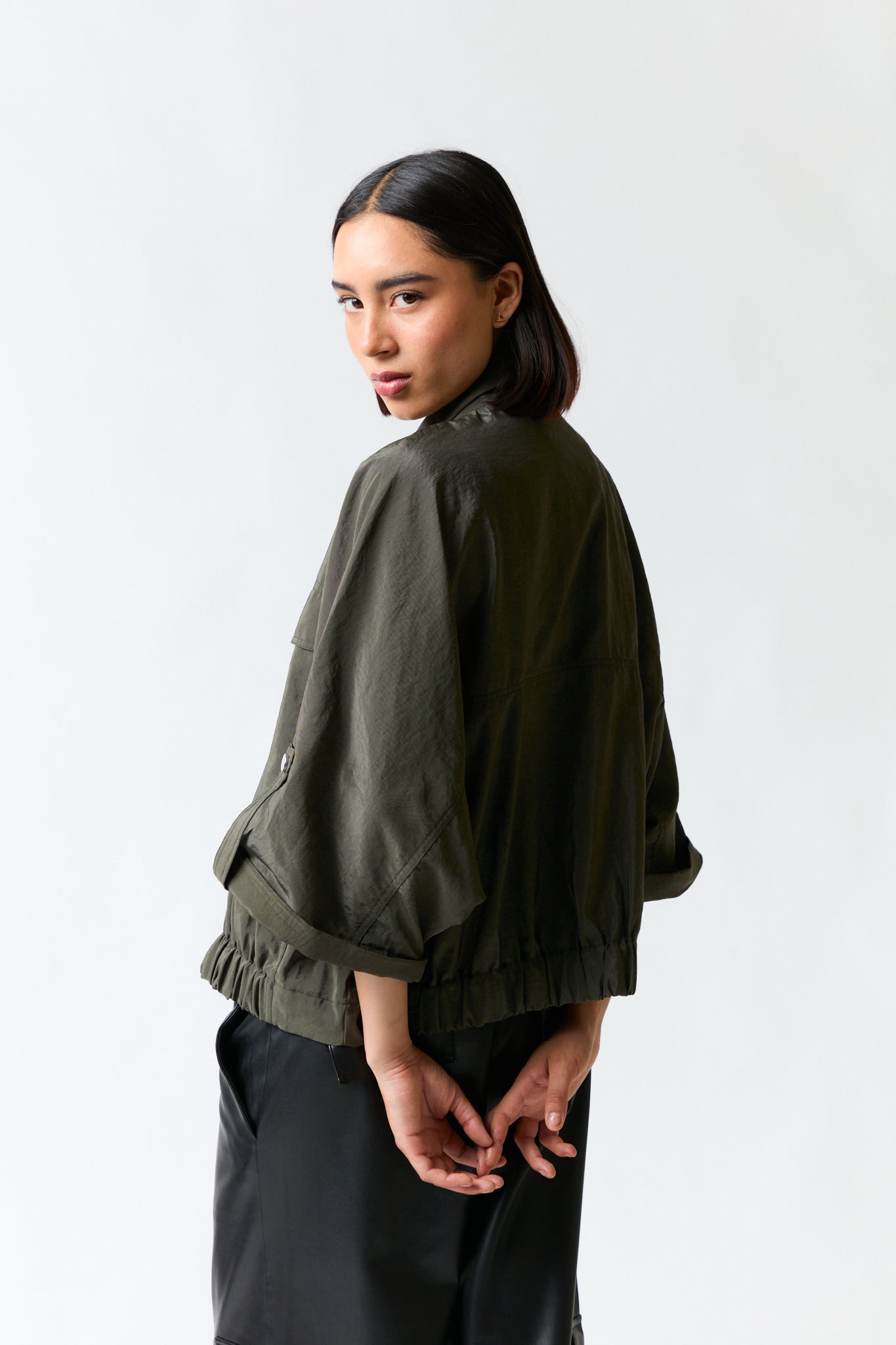 Camisa verde musgo | Zara