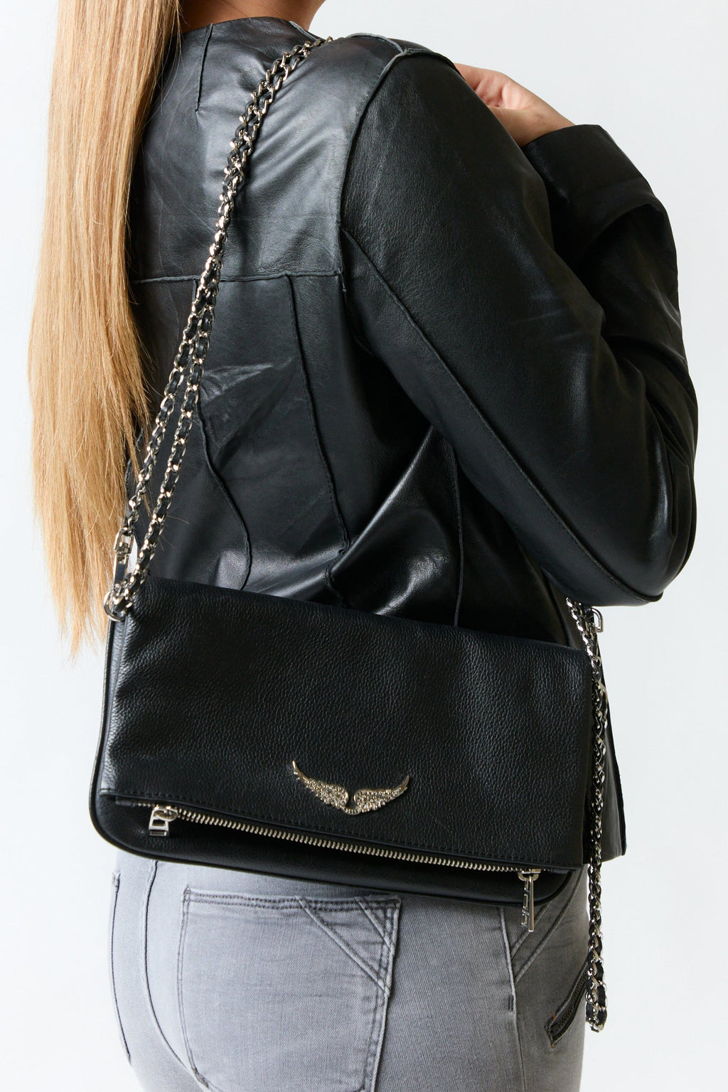 Cartera cuadrada negra | Zadig & Voltaire