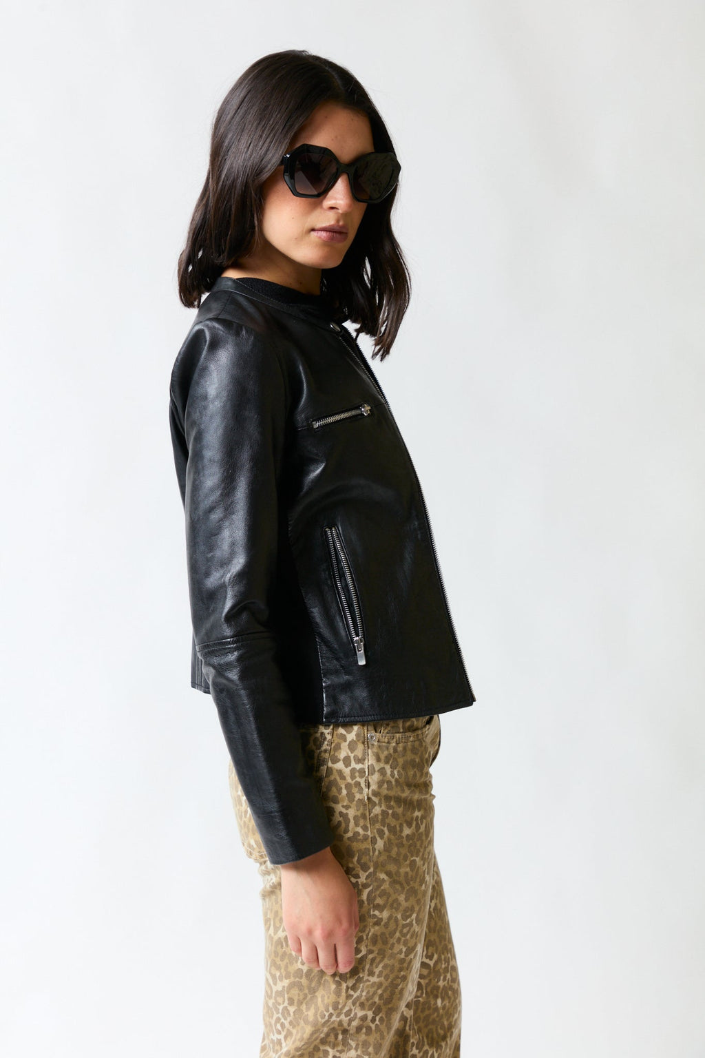 Chaqueta biker negra | Mango