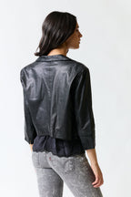 Chaqueta cuero negra | BanoeeMee