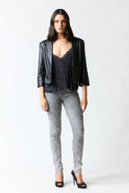 Chaqueta cuero negra | BanoeeMee