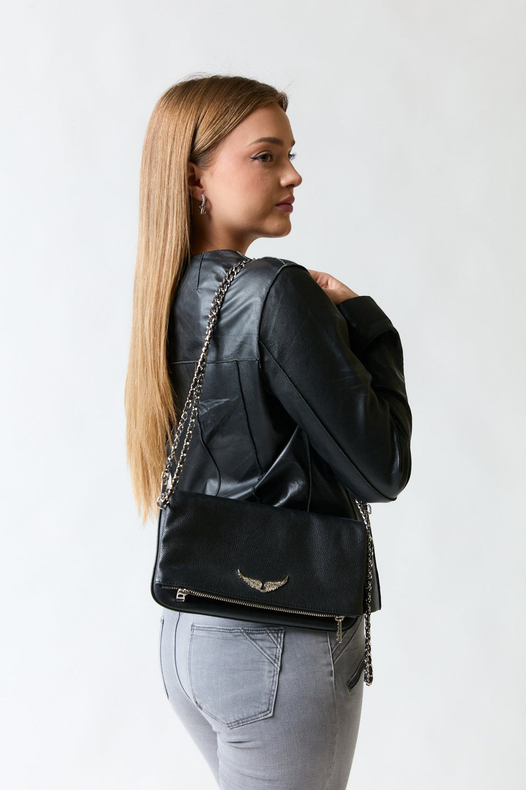 Chaqueta cuero negra | Michael Kors