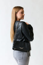 Chaqueta cuero negra | Michael Kors