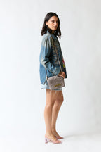 Chaqueta denim azul | Cecilia Bolocco