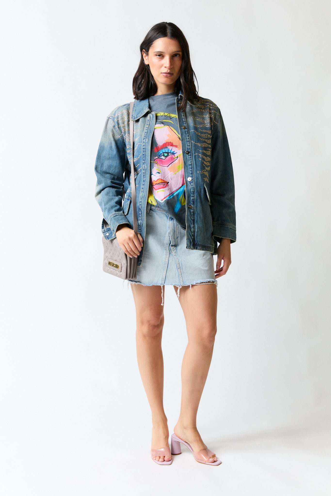 Chaqueta denim azul | Cecilia Bolocco