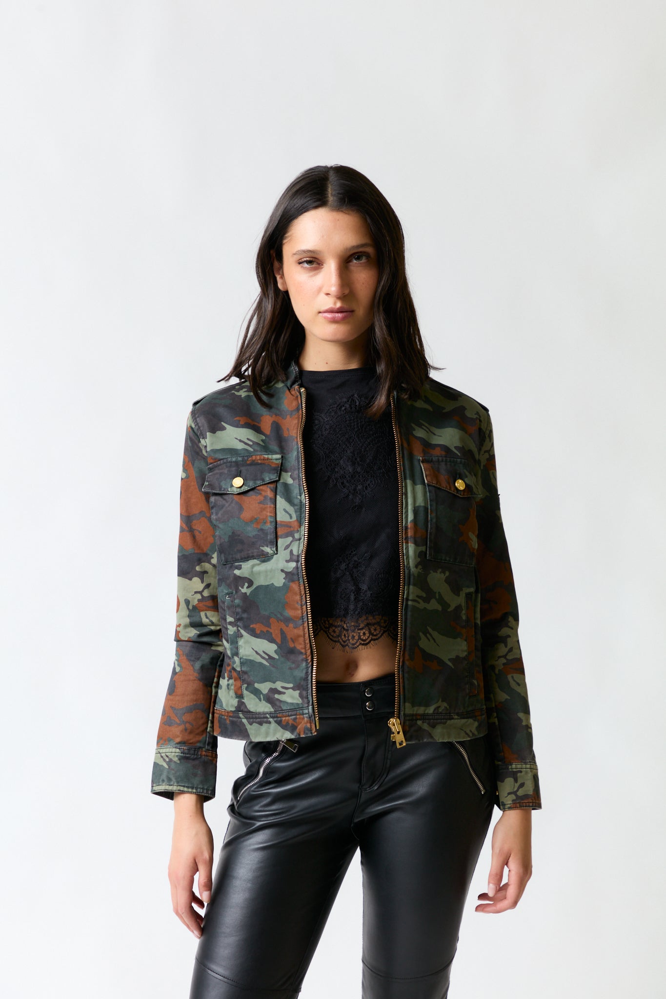 Chaqueta militar con parches | Zadig & Voltaire