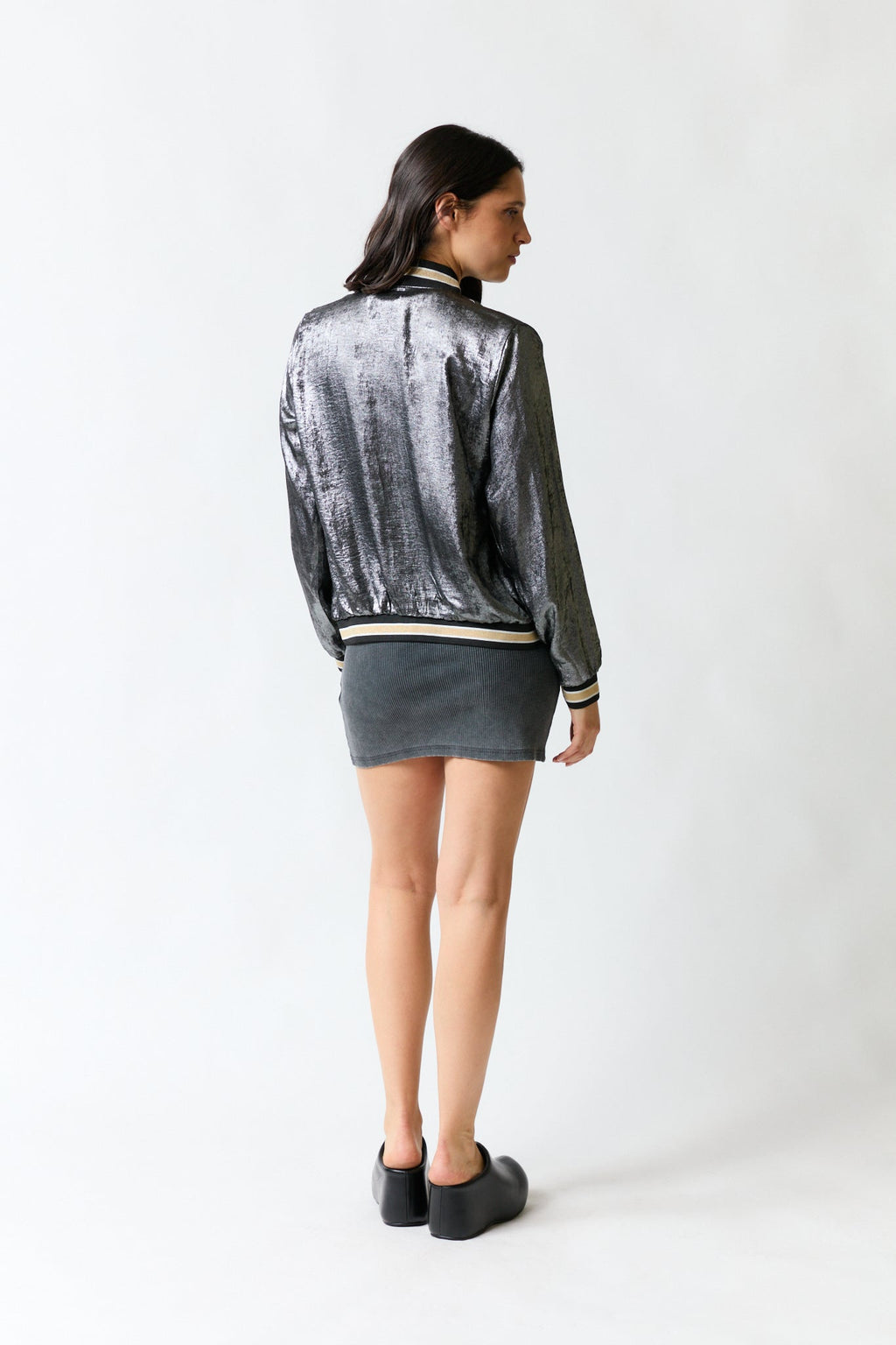 Chaqueta plateada | Marie Claire