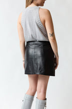 Falda cuero negro | Topshop