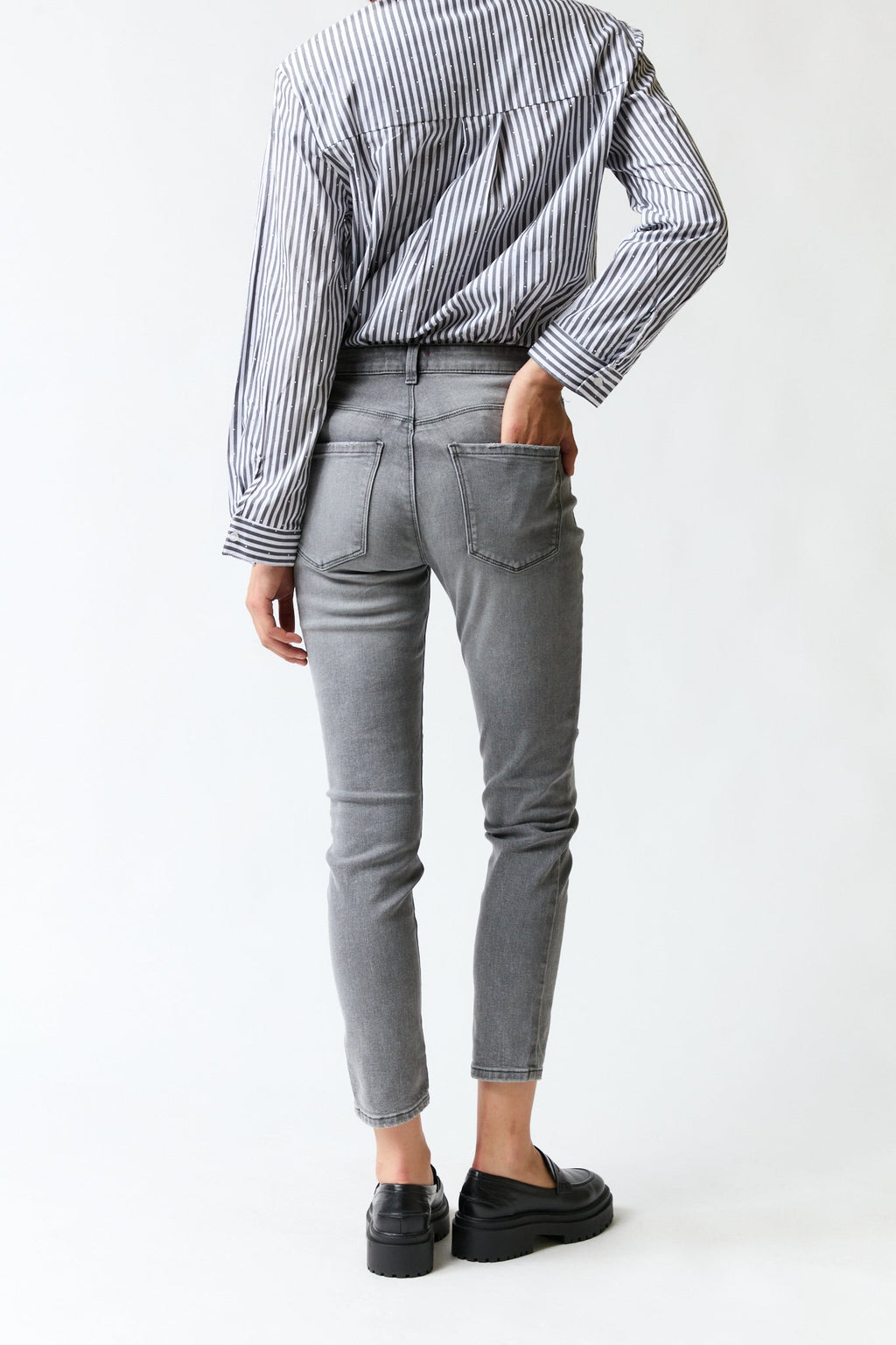 Pantalón denim gris slim | Guess