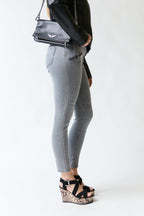 Pantalón denim gris slim | Zara