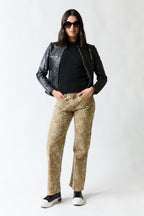 Pantalón leopardo amarillento | Zara