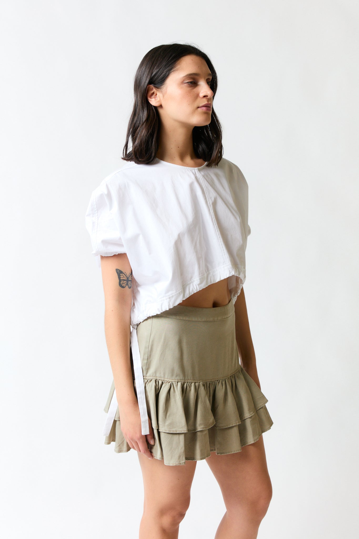 Polera blanca holgada | Zara