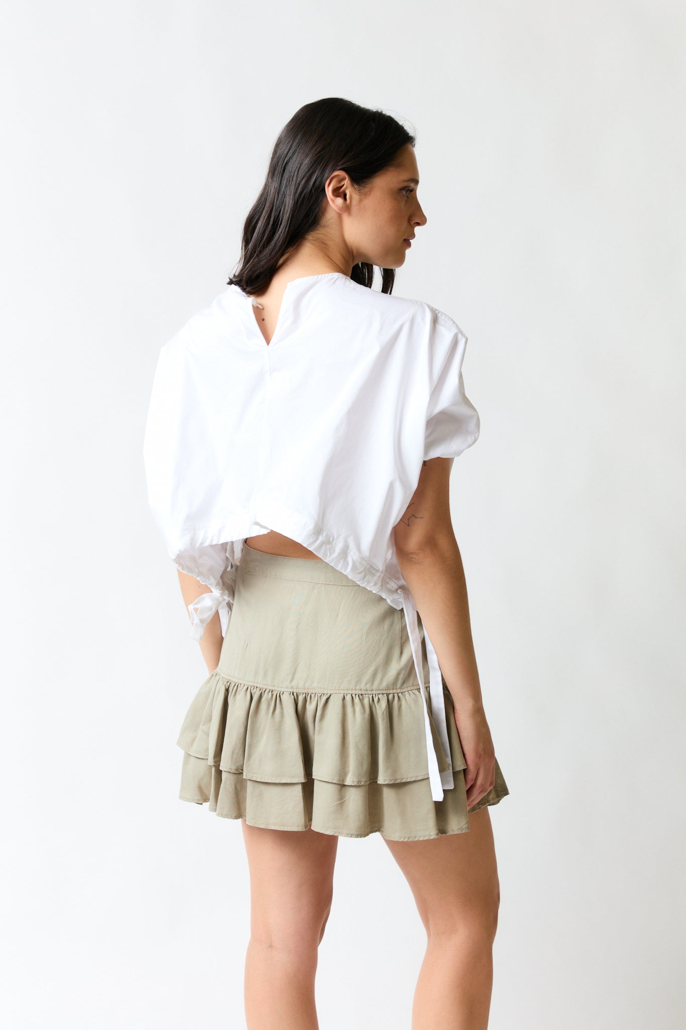 Polera blanca holgada | Zara