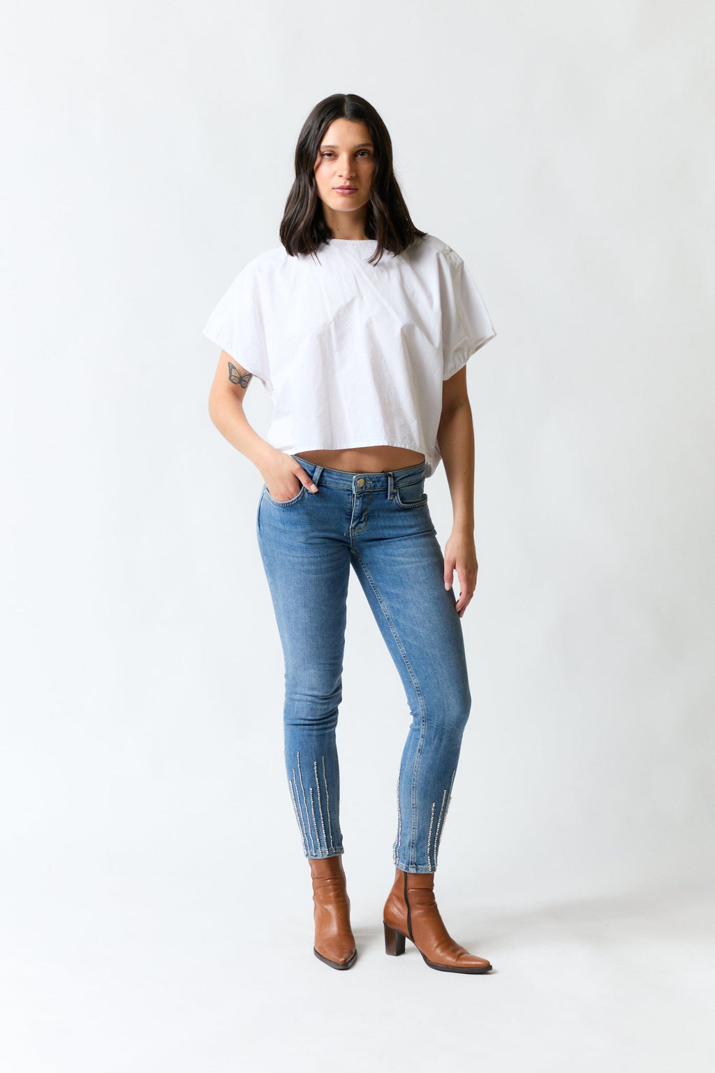 Polera blanca oversize | Zara