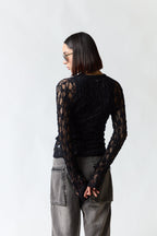 Polera malla negro | Zara