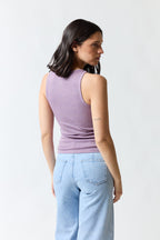 Polera sin mangas fucsia | Mango