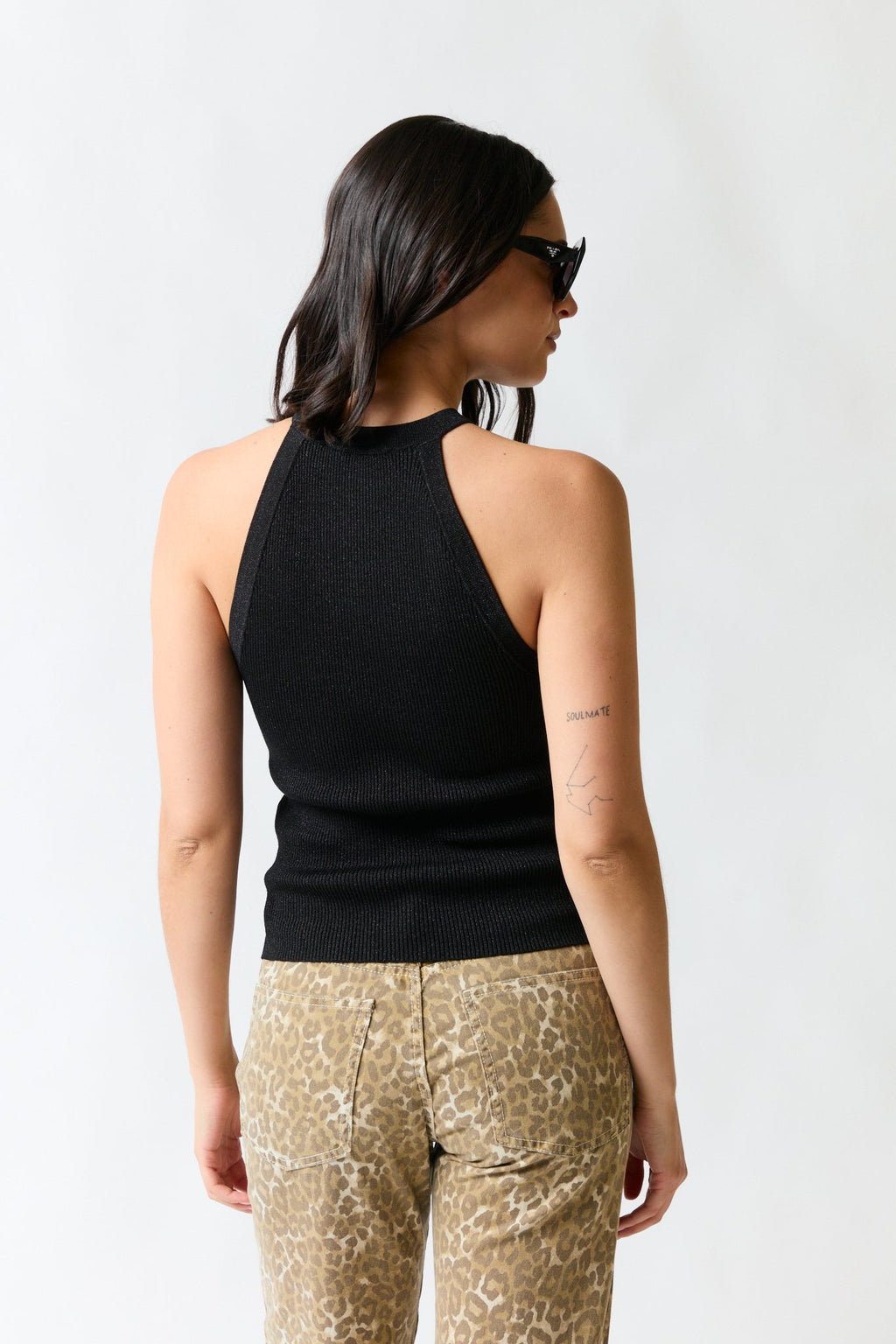 Polera sin mangas negro | Zara