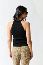 Polera sin mangas negro | Zara