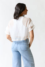 Polera transparente blanca | Stradivarius