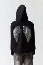 Poleron canguro negro | Zara