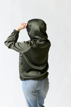 Poleron canguro verde | Zara