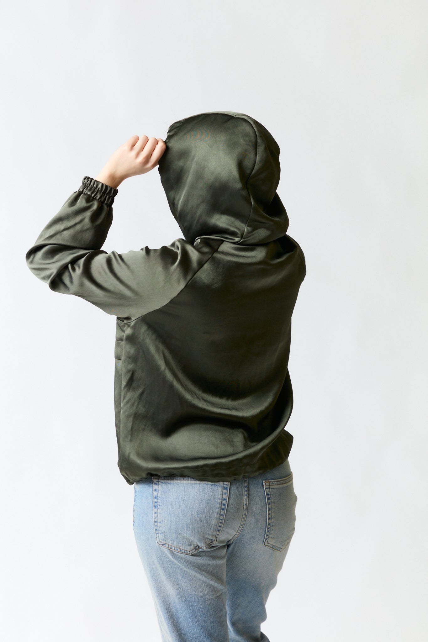 Poleron canguro verde | Zara