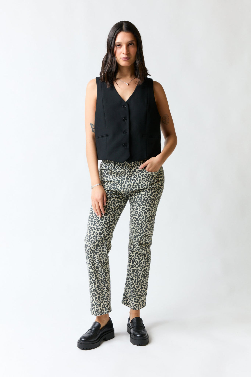 Vest negro sin mangas | Zara