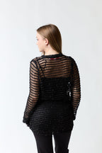 Vestido tejido negro | Ropero Paula