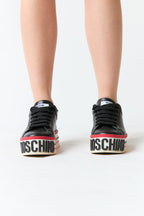 Zapatillas negro con rojo | Moschino